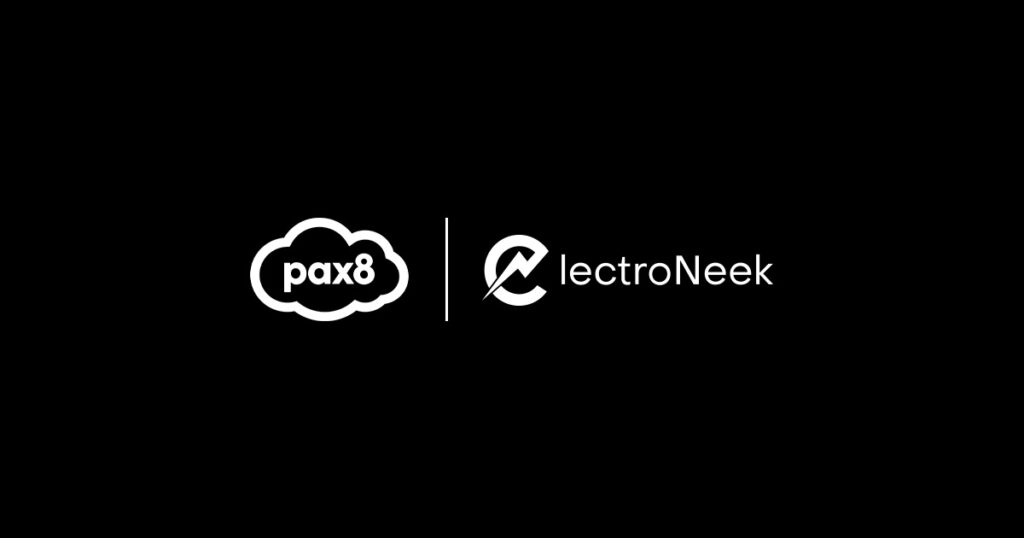 Pax8 and ElectroNeek logos