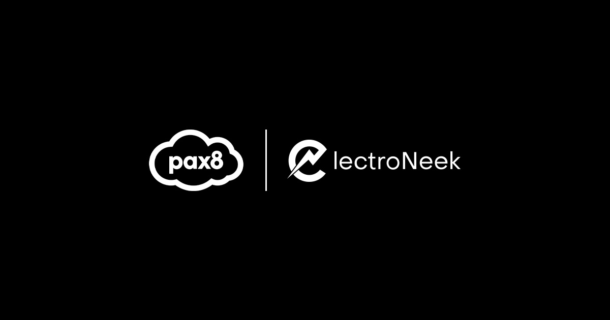 Pax8 and ElectroNeek logos