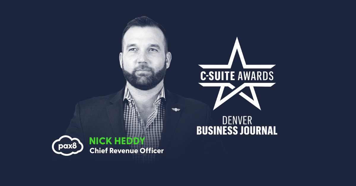 Pax8's Nick Heddy Honored with C-Suite Award by the Denver ...